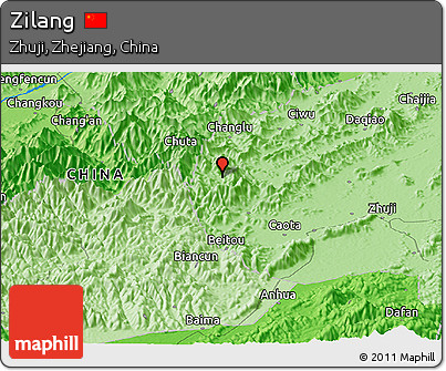Political Panoramic Map of Zilang
