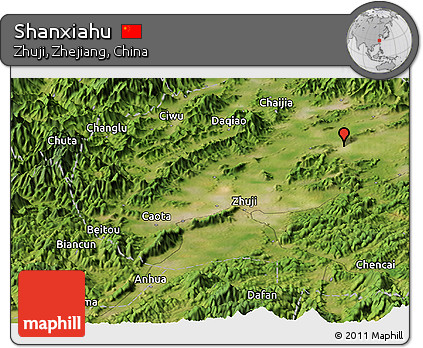 Satellite Panoramic Map of Shanxiahu