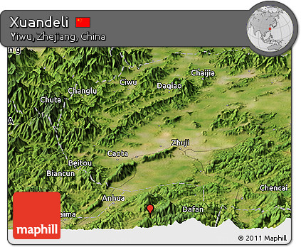 Satellite Panoramic Map of Xuandeli