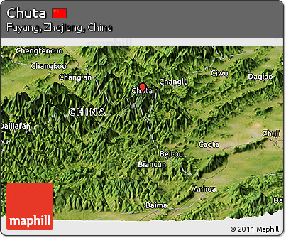 Satellite Panoramic Map of Chuta