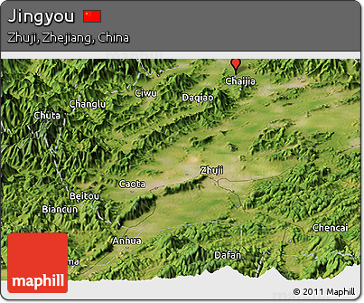 Satellite Panoramic Map of Jingyou