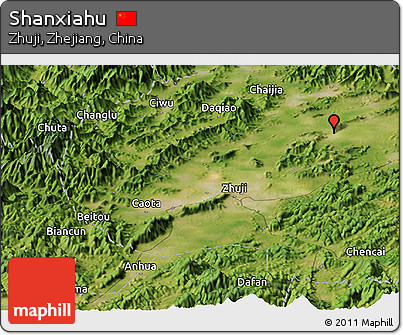 Satellite Panoramic Map of Shanxiahu