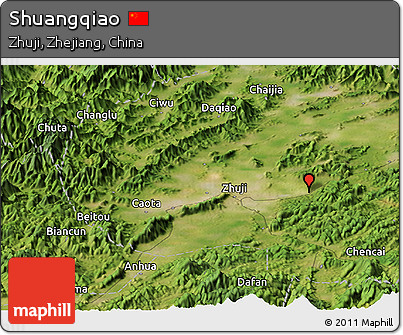 Satellite Panoramic Map of Shuangqiao