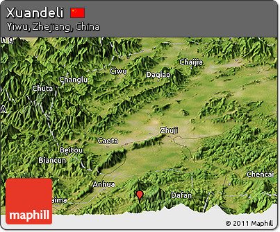 Satellite Panoramic Map of Xuandeli