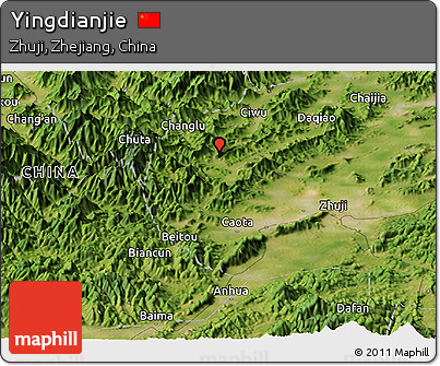 Satellite Panoramic Map of Yingdianjie