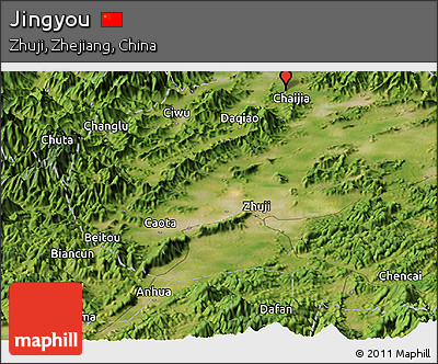 Satellite Panoramic Map of Jingyou