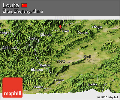 Satellite Panoramic Map of Louta