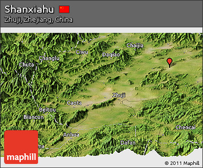 Satellite Panoramic Map of Shanxiahu