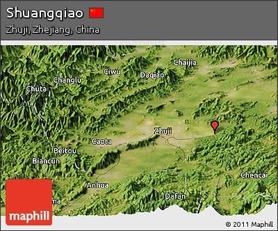 Satellite Panoramic Map of Shuangqiao