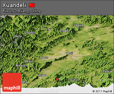 Satellite Panoramic Map of Xuandeli