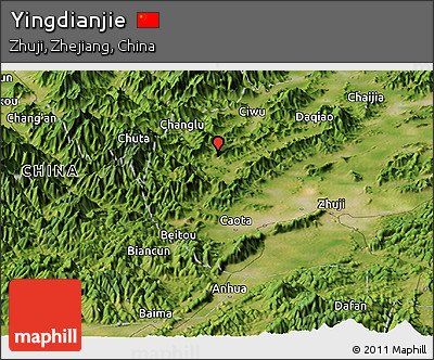 Satellite Panoramic Map of Yingdianjie