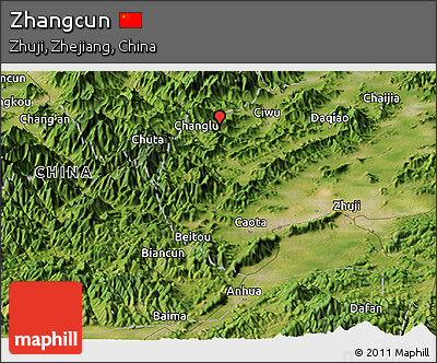Satellite Panoramic Map of Zhangcun