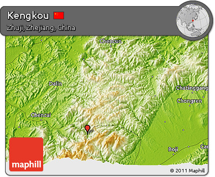 Physical 3D Map of Kengkou