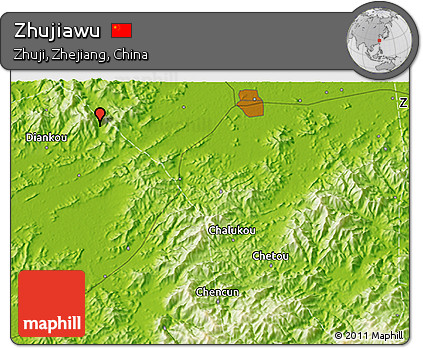 Physical 3D Map of Zhujiawu