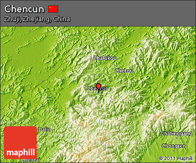 Physical 3D Map of Chencun