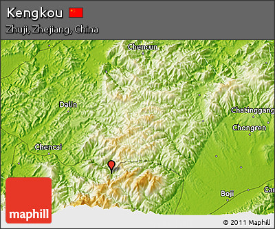 Physical 3D Map of Kengkou