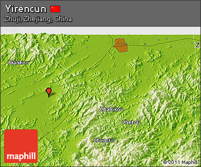 Physical 3D Map of Yirencun