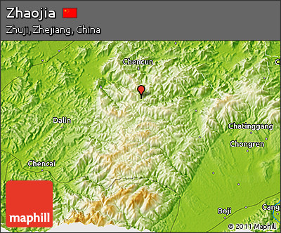 Physical 3D Map of Zhaojia