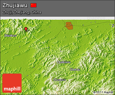 Physical 3D Map of Zhujiawu