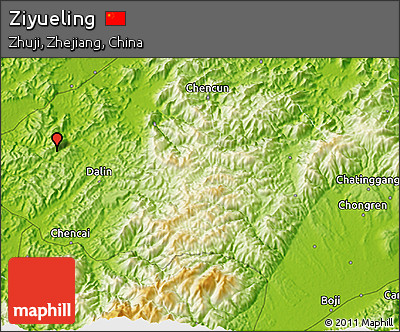 Physical 3D Map of Ziyueling