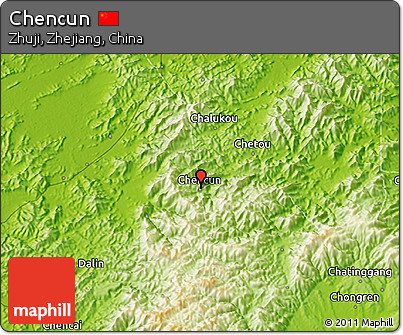 Physical 3D Map of Chencun