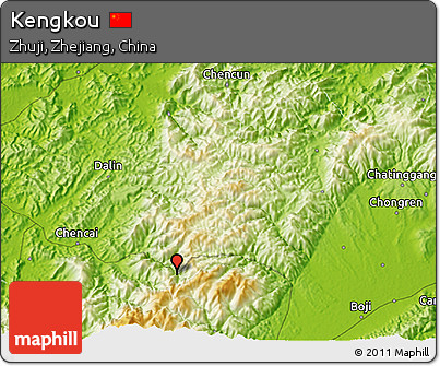 Physical 3D Map of Kengkou