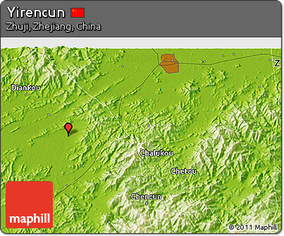 Physical 3D Map of Yirencun