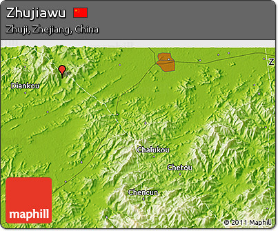 Physical 3D Map of Zhujiawu