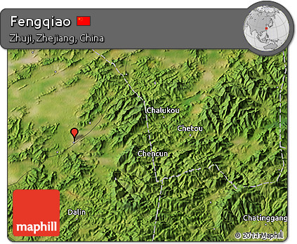 Satellite 3D Map of Fengqiao