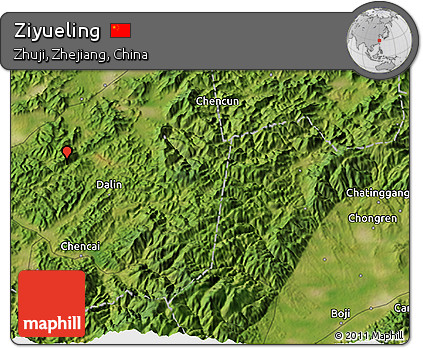 Satellite 3D Map of Ziyueling
