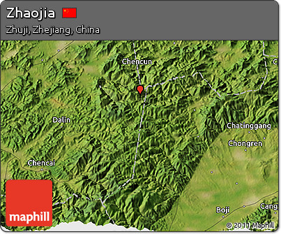 Satellite 3D Map of Zhaojia