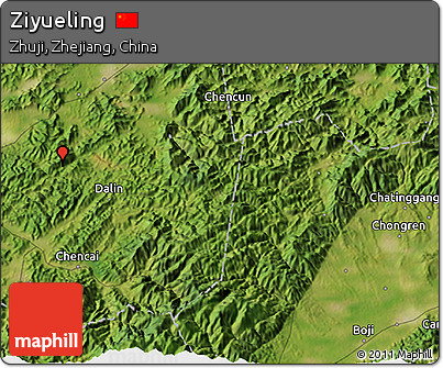 Satellite 3D Map of Ziyueling
