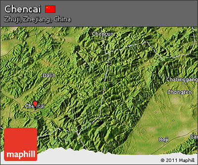 Satellite 3D Map of Chencai