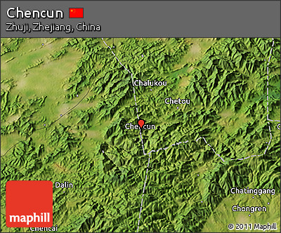 Satellite 3D Map of Chencun