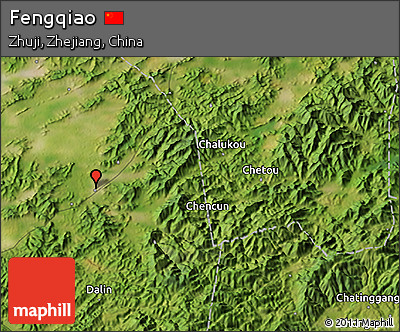 Satellite 3D Map of Fengqiao
