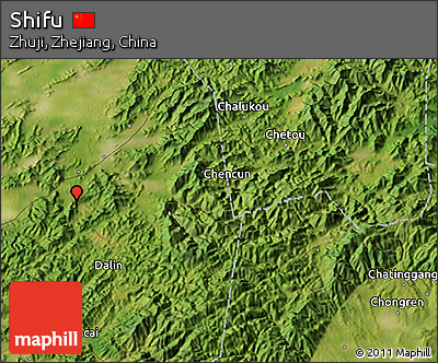 Satellite 3D Map of Shifu