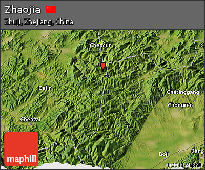 Satellite 3D Map of Zhaojia