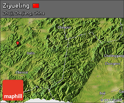 Satellite 3D Map of Ziyueling