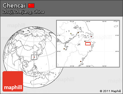 Blank Location Map of Chencai
