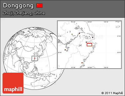Blank Location Map of Donggong