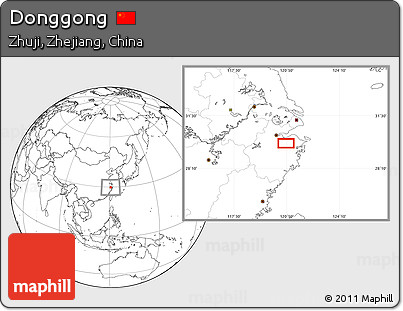 Blank Location Map of Donggong
