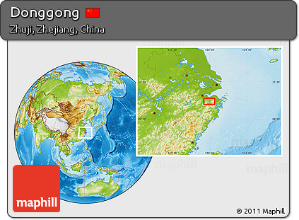 Physical Location Map of Donggong