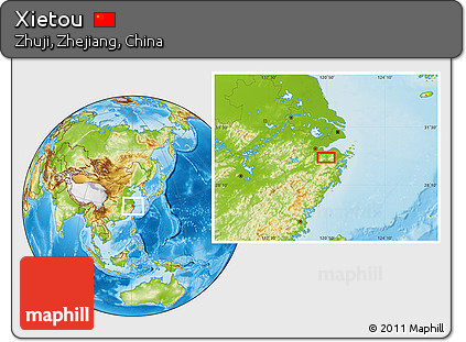 Physical Location Map of Xietou