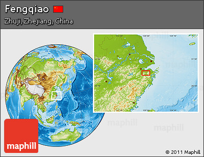 Physical Location Map of Fengqiao