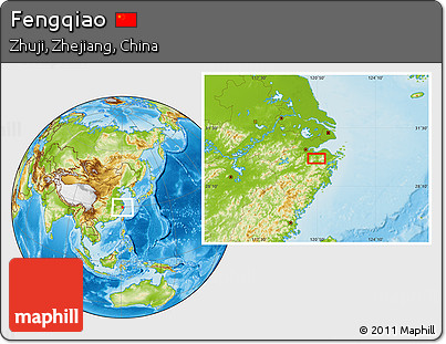 Physical Location Map of Fengqiao