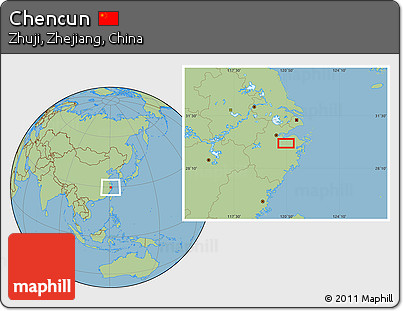 Savanna Style Location Map of Chencun