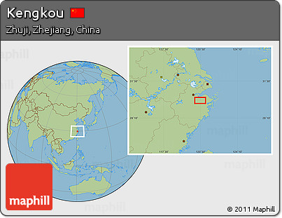 Savanna Style Location Map of Kengkou