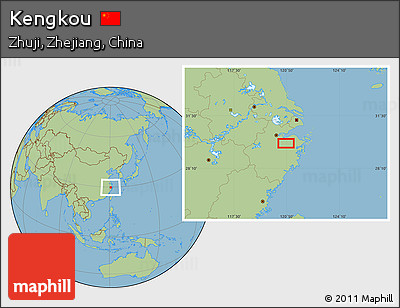 Savanna Style Location Map of Kengkou