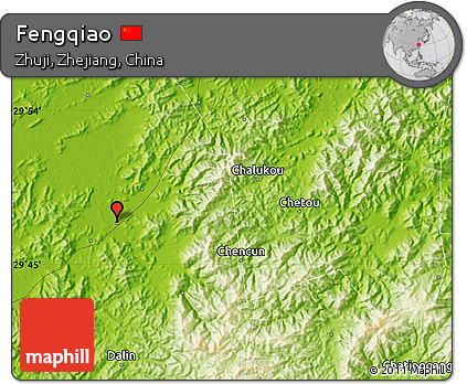 Physical Map of Fengqiao