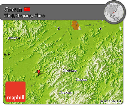 Physical Map of Gecun